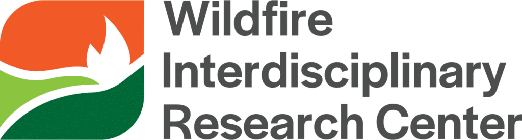 Logotipo do Wildfire Interdisciplinary Research Center com ícone de chama