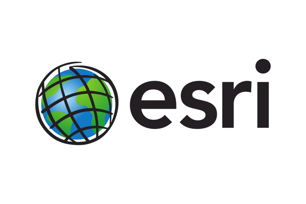 Logotipo da Esri com ícone de globo